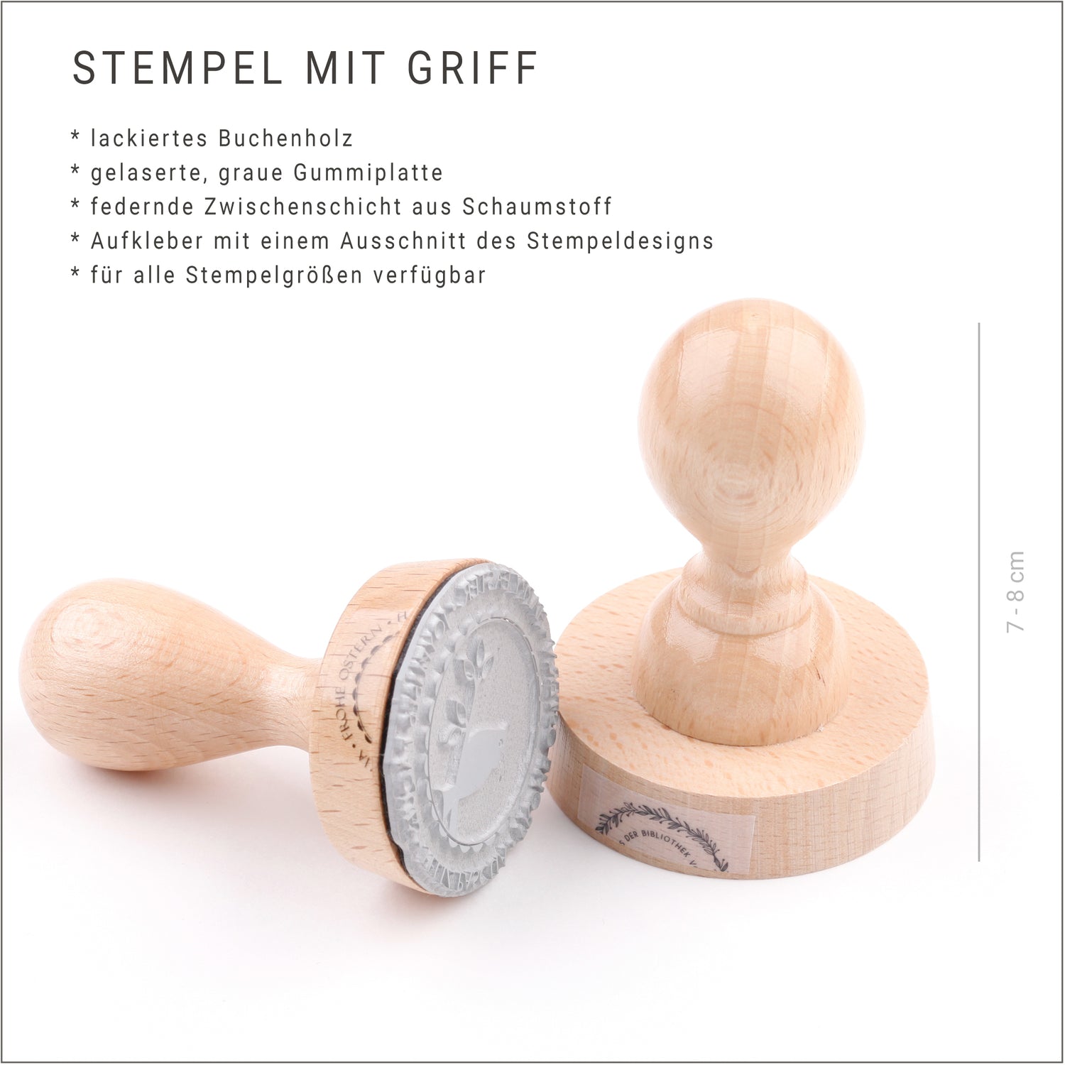 Adressstempel rund Monogramm