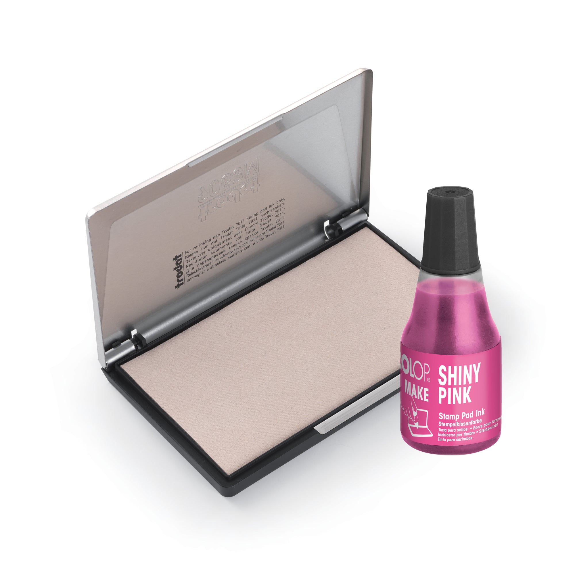 Trodat Metall Stempelkissen - Shiny Pink