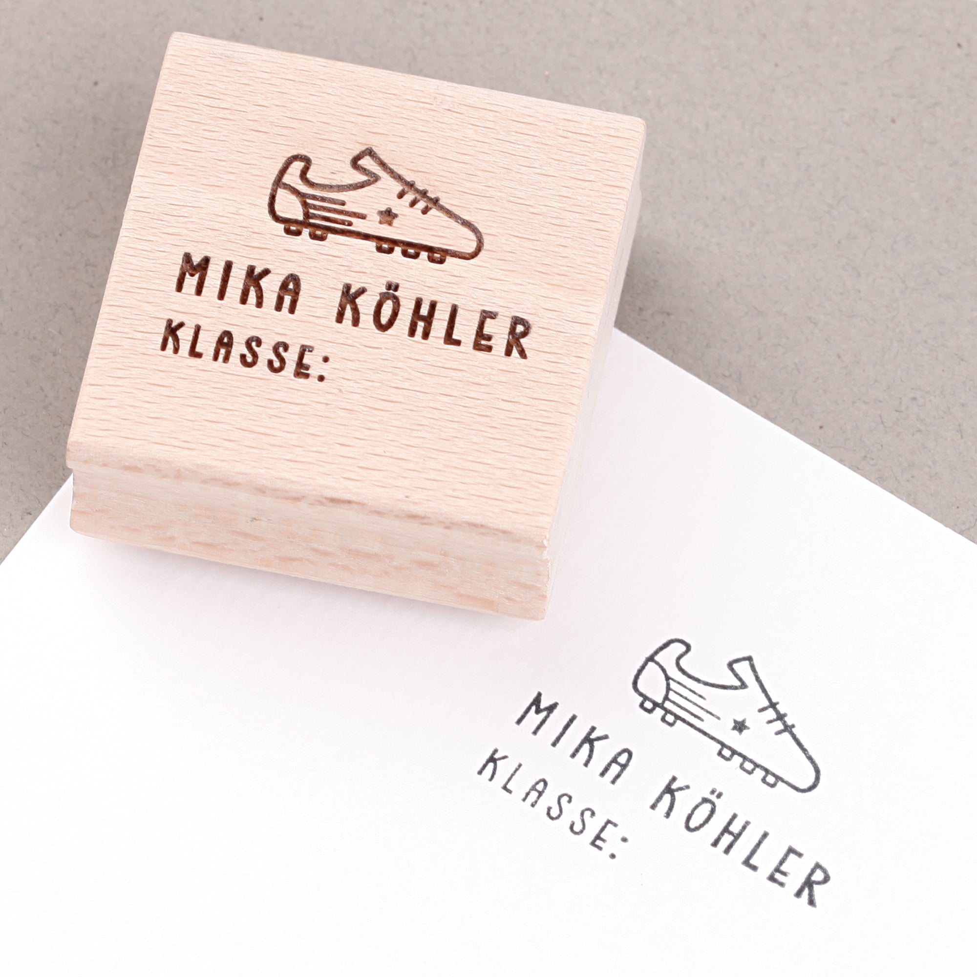 Namensstempel für Kinder Fußball