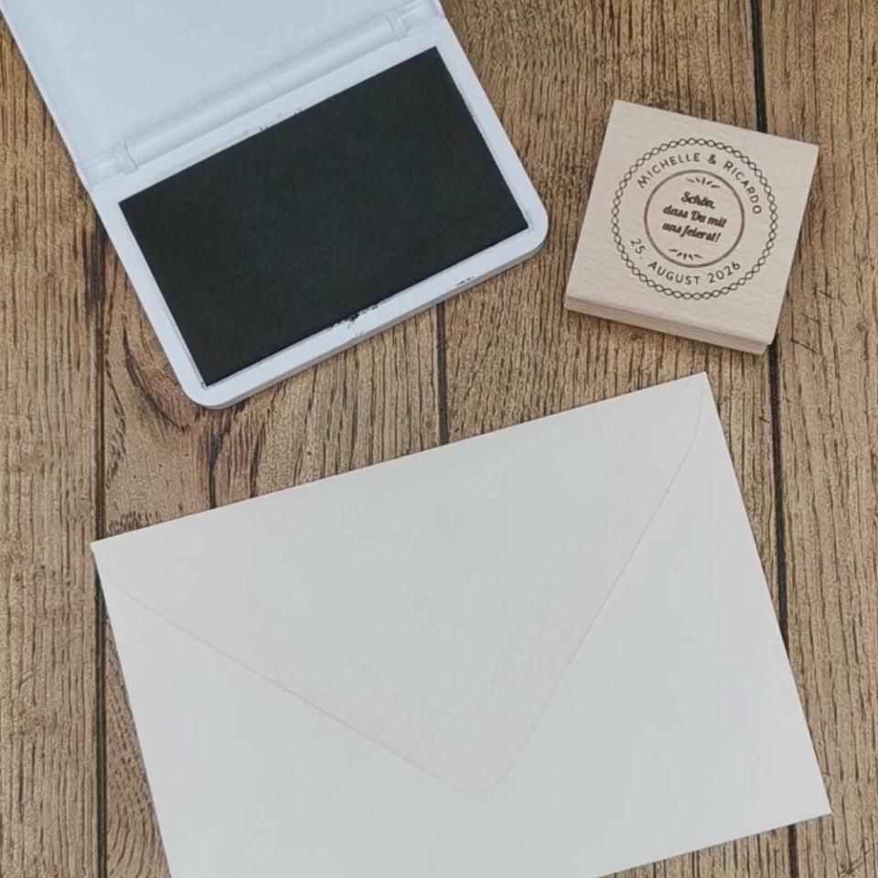 runder Stempel DIY-Hochzeit