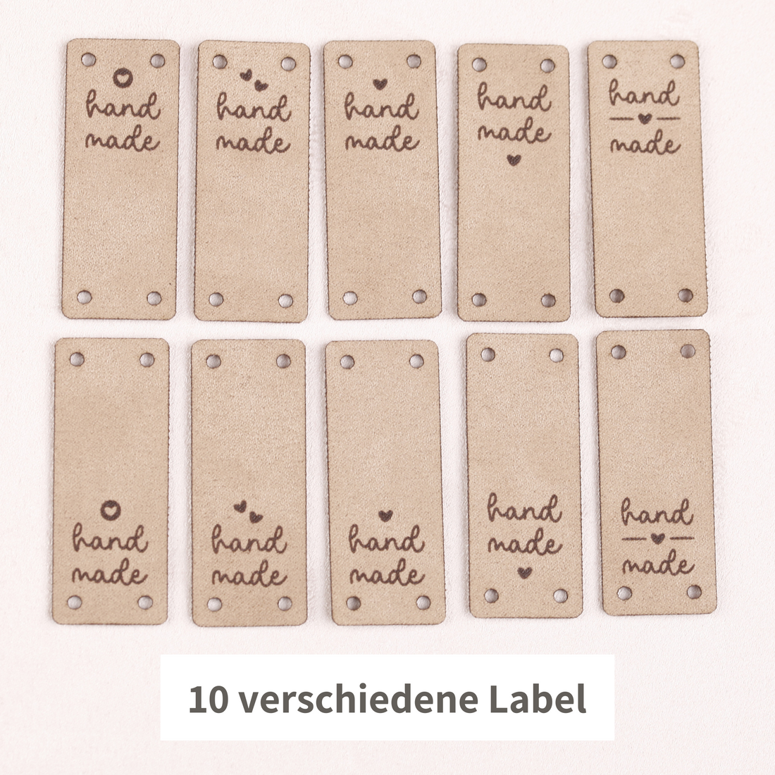Handmade Labels zum Aufnähen - 10 Stück