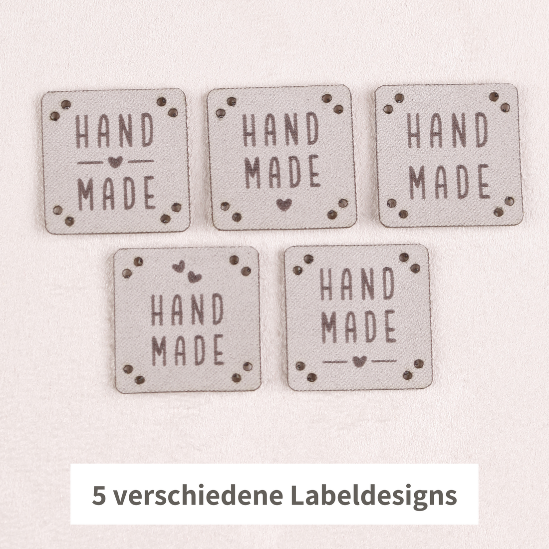 Lederlabel zum Aufnähen - 20 Stück