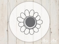 kleiner Motivstempel mit Blume - Blumenmotiv