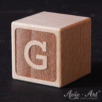 Buchstabenwürfel G graviert