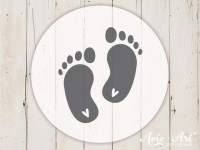 kleiner Motivstempel mit Füße - Kindermotiv