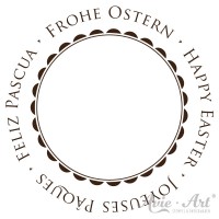 Motivstempel - Frohe Ostern - Ø 30, Ø 40 oder Ø 50 mm